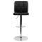 Emma and Oliver 2 Pack Contemporary Quilted Vinyl Adjustable Height Barstool with Chrome Base